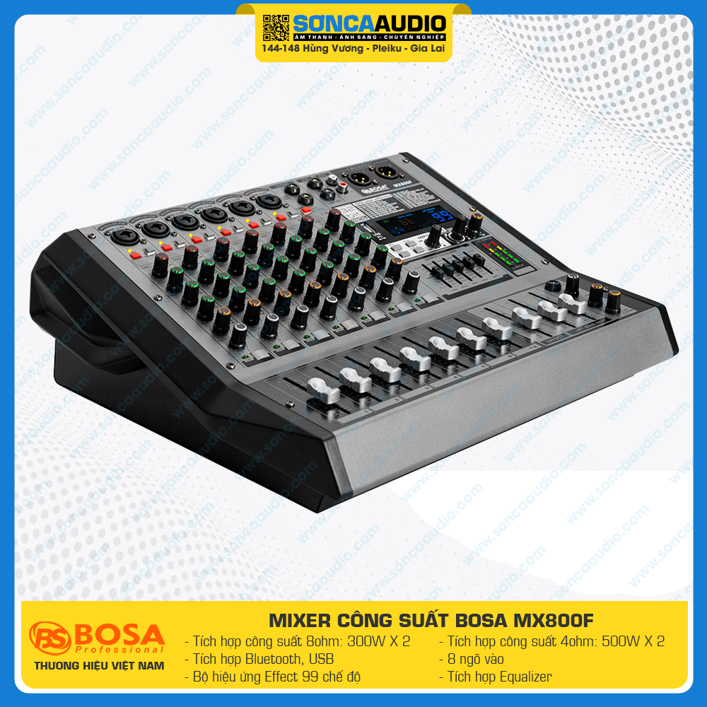 Mixer công suất Bosa MX800F