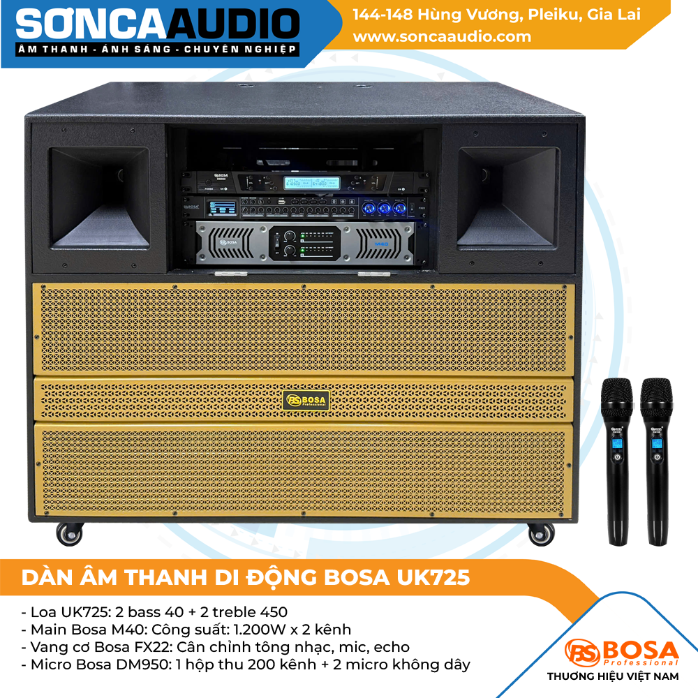 Dàn âm thanh di động Bosa UK725